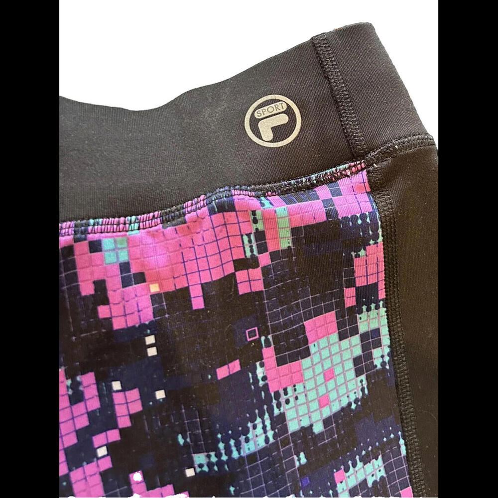 👖💙Fila Sport Love In Motion Blue Purple Compression Legging Size M Cropped